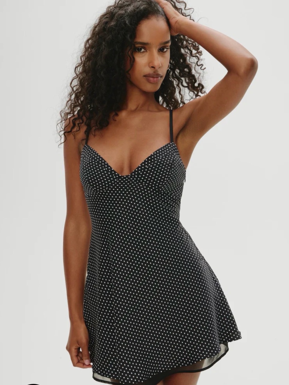 Kylie Jenner  Mini Dress Khy x Frankies Bikinis polka dot Print SOLD OUT-Size XL